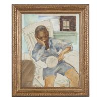 Charles Henry Alston (American, 1907-1977) — Untitled (Portrait of a Boy) , c. 1940-50