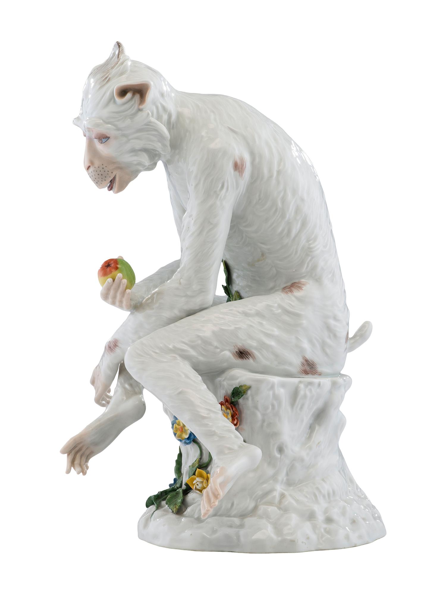 A Meissen Porcelain Monkey