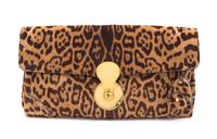 A Ralph Lauren Printed Calf Hair Clutch, 13" x 8" x 1.5".