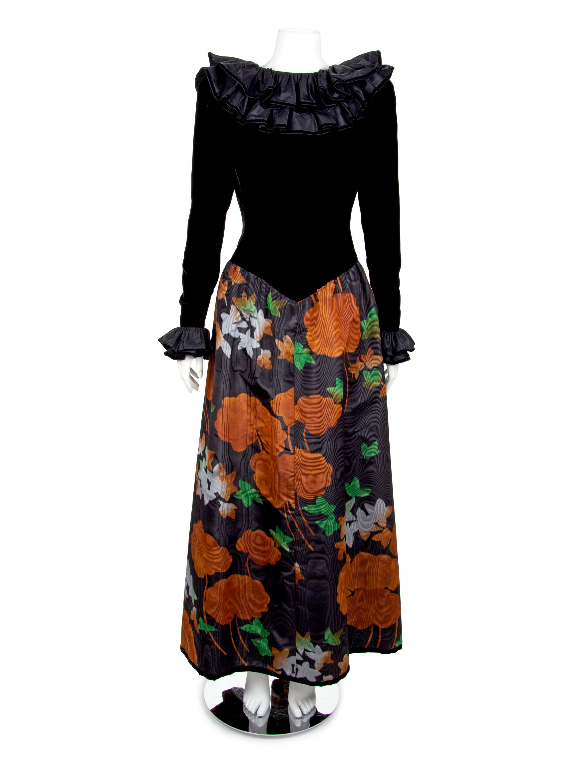 Two Givenchy Evening Gowns and One Bill Blass Cape and Skirt Ensemble, 1970s-1980s — Sold to benefit the Art Acquisition Fund at the Indianapolis Museum of Art at Newfield.