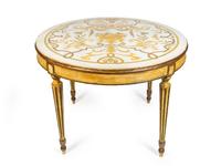 A Louis XVI Style Painted Circular Table