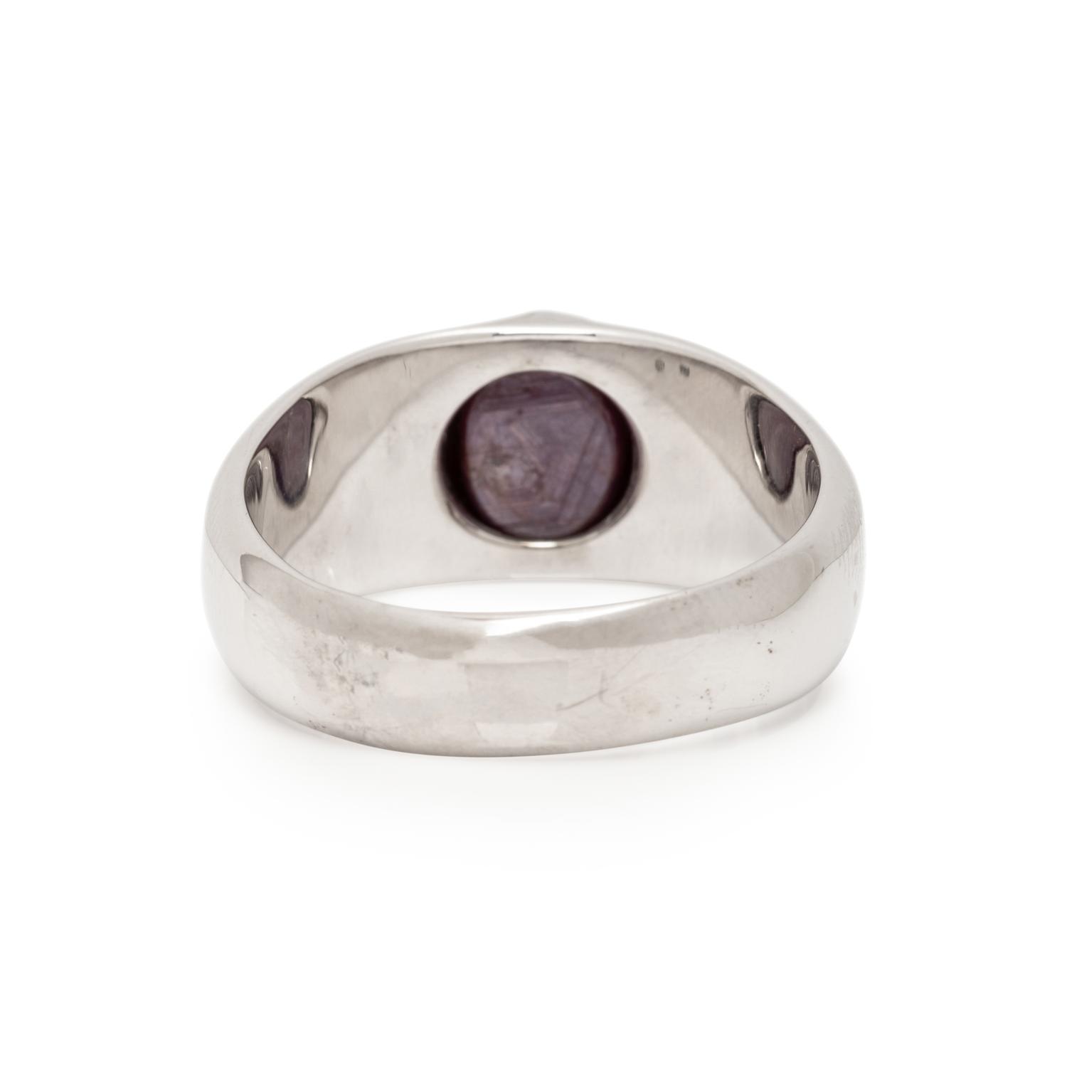 STAR RUBY AND DIAMOND RING