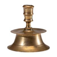 A Dutch Brass Heemskirk Candlestick
