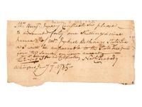 [CONTINENTAL CONGRESS]. A collection of signatures from delegates to the Continental Congress, 1764-1815, comprising: