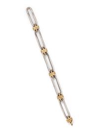 ZOLOTAS, SILVER AND YELLOW GOLD BRACELET