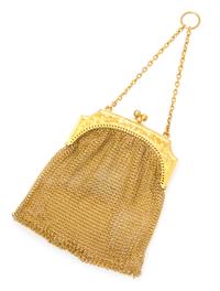 A 14 Karat Yellow Gold Coin Purse, 23.80 dwts.