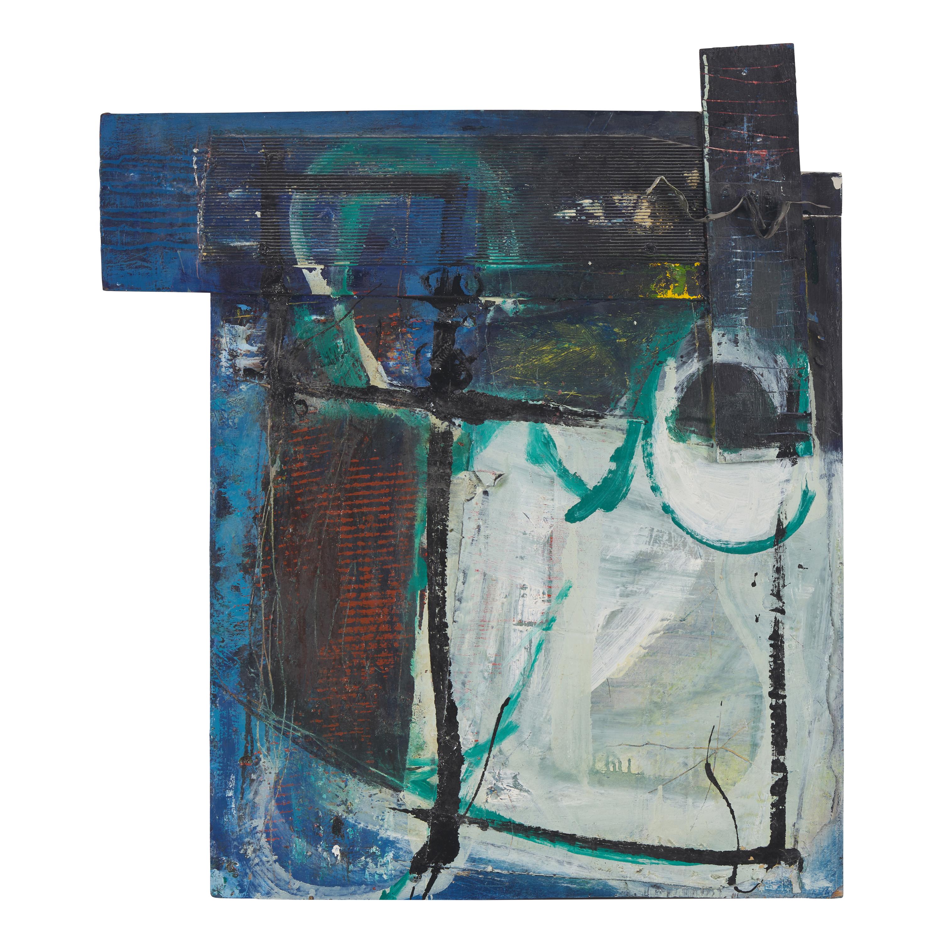 Gregory Coates (American, b. 1961) — Black Pumping Blue, 1991