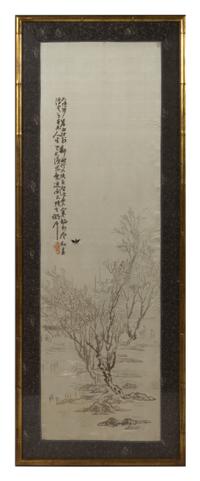 A Set of Four Japanese Silk Panels — 20TH CENTURY