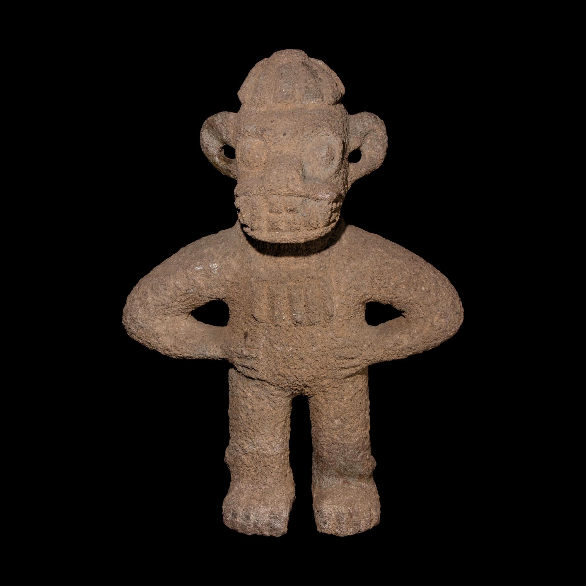 Eight Costa Rican Stone Figures