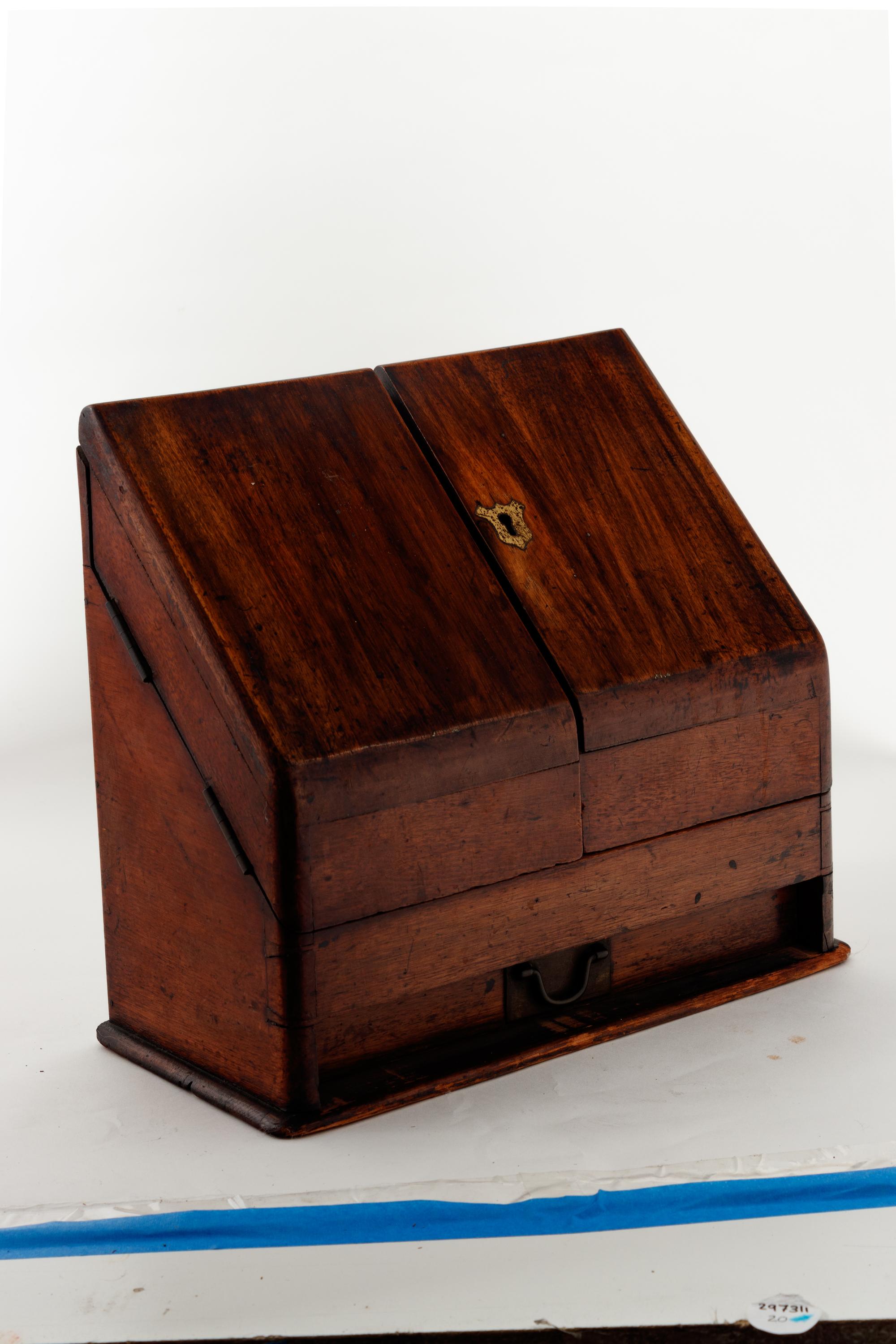 A Victorian Mahogany Letter Box