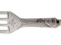 A Victorian Engraved Silver Fruit Service