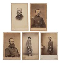[CIVIL WAR]. A group of 10 CDVs of Union generals who fought at Gettysburg, comprising: