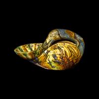 A Rare Tang Dynasty Style Sancai Glazed Duck-Form Vessel