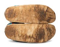 Northern Plains Beaded Hide Moccasins