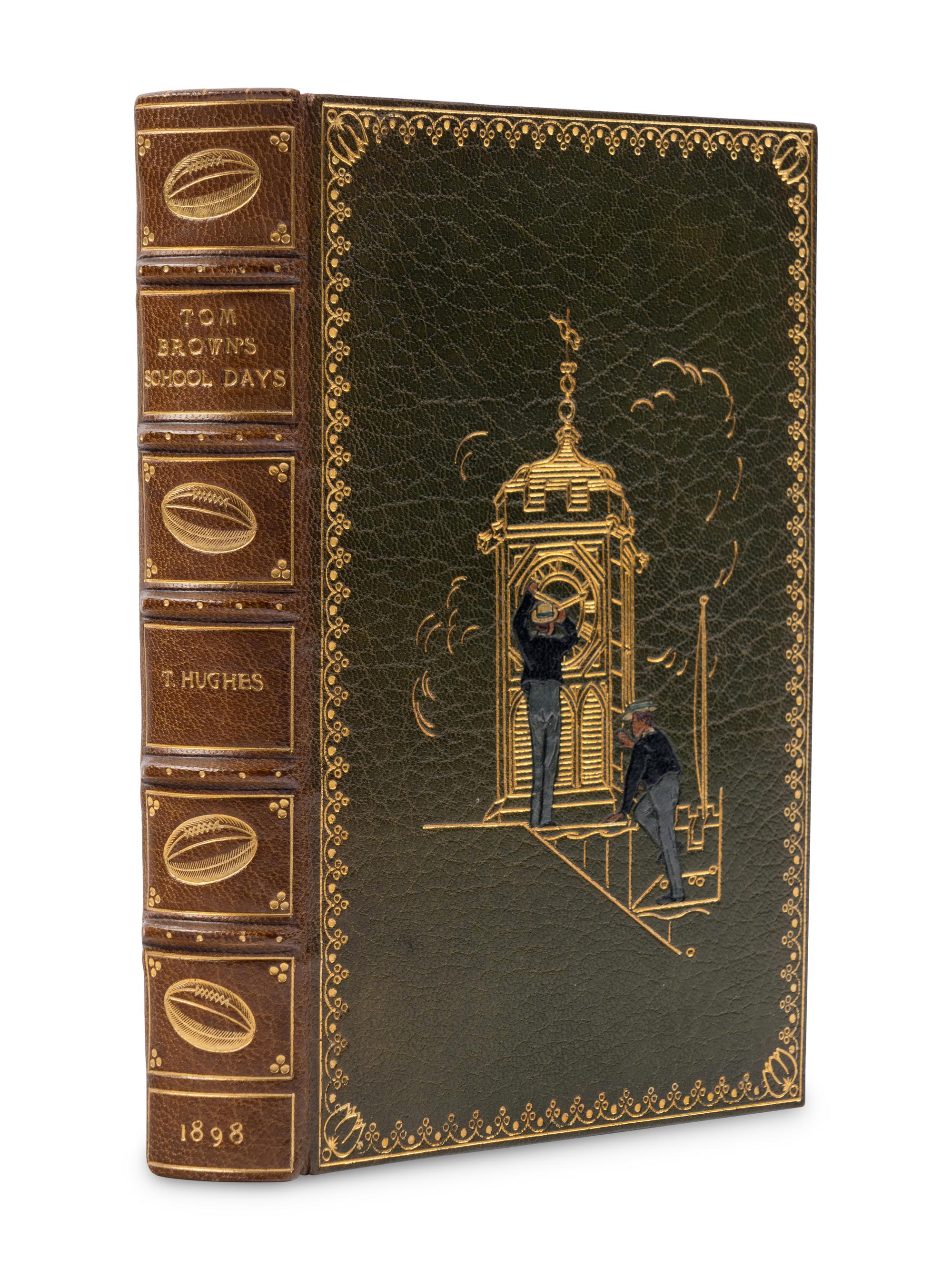 [BINDING -- KELLIEGRAM]. HUGHES, Thomas (1822-1896). Tom Brown's School Days. London: Macmillan & Co., Limited, 1898.