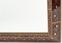 An Eglomisé Decorated Mirror