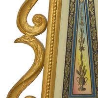 A Federal Giltwood and Eglomise Banjo Clock