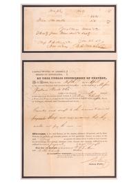 [TEXAS]. CHRISTY, William H. (1791-1865). Document signed ("Wm. Christy"), as New Orleans notary public. New Orleans, LA, 5 April 1842.