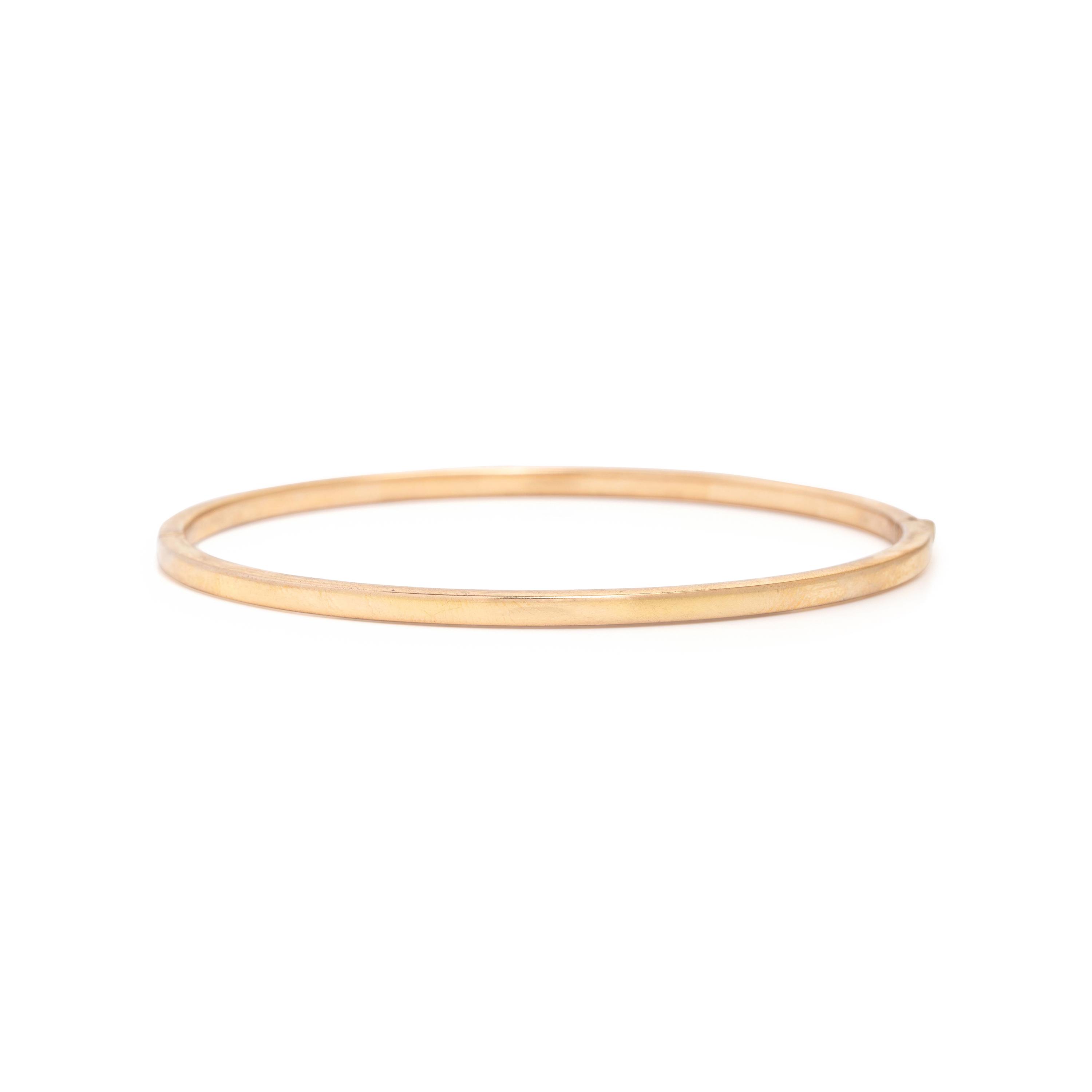 Collection of Rose Gold Bangle Bracelets