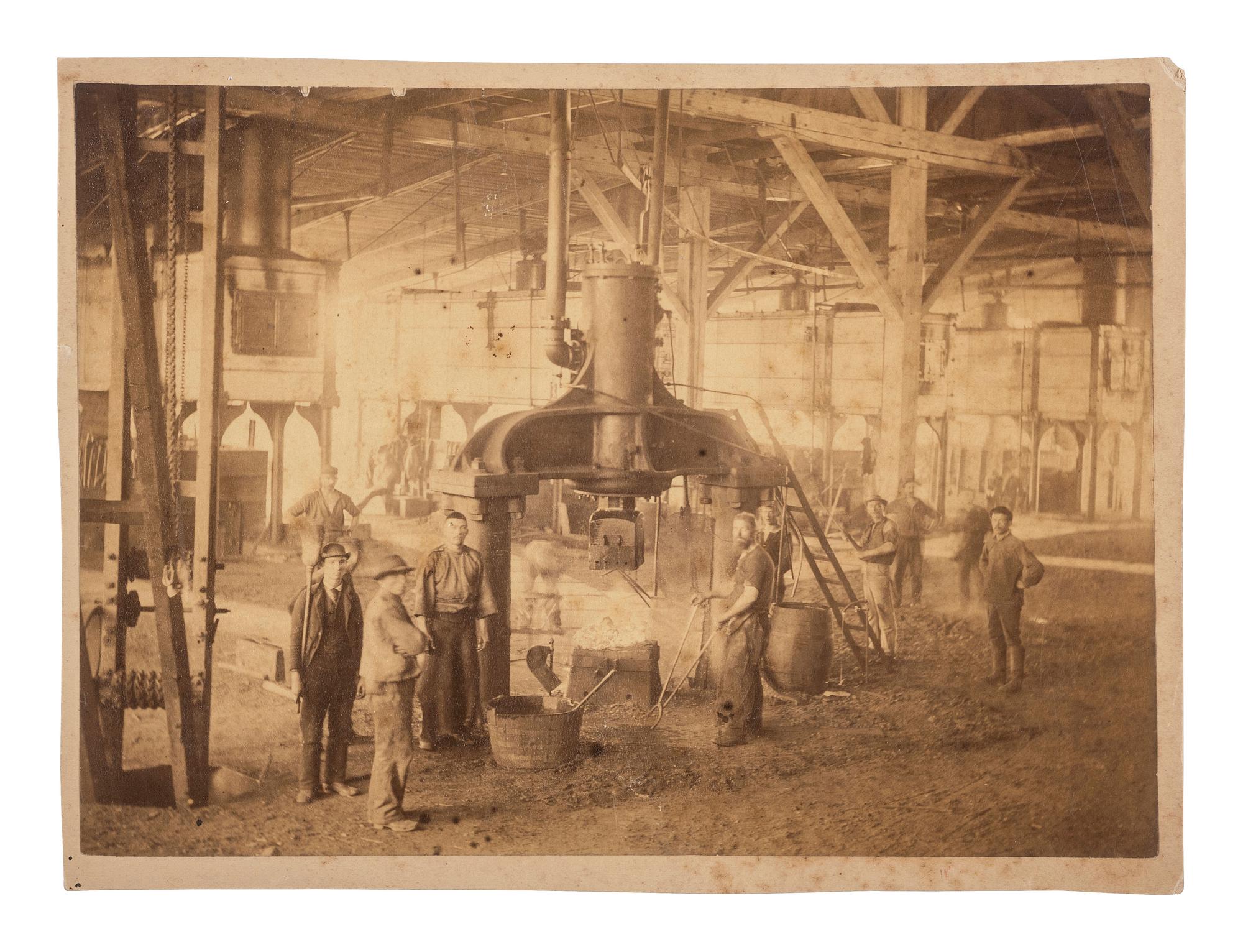 [EARLY PHOTOGRAPHY - OCCUPATIONAL]. A group of photographs of hunters and occupational subjects.