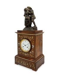 A French Rosewood Mantel Clock