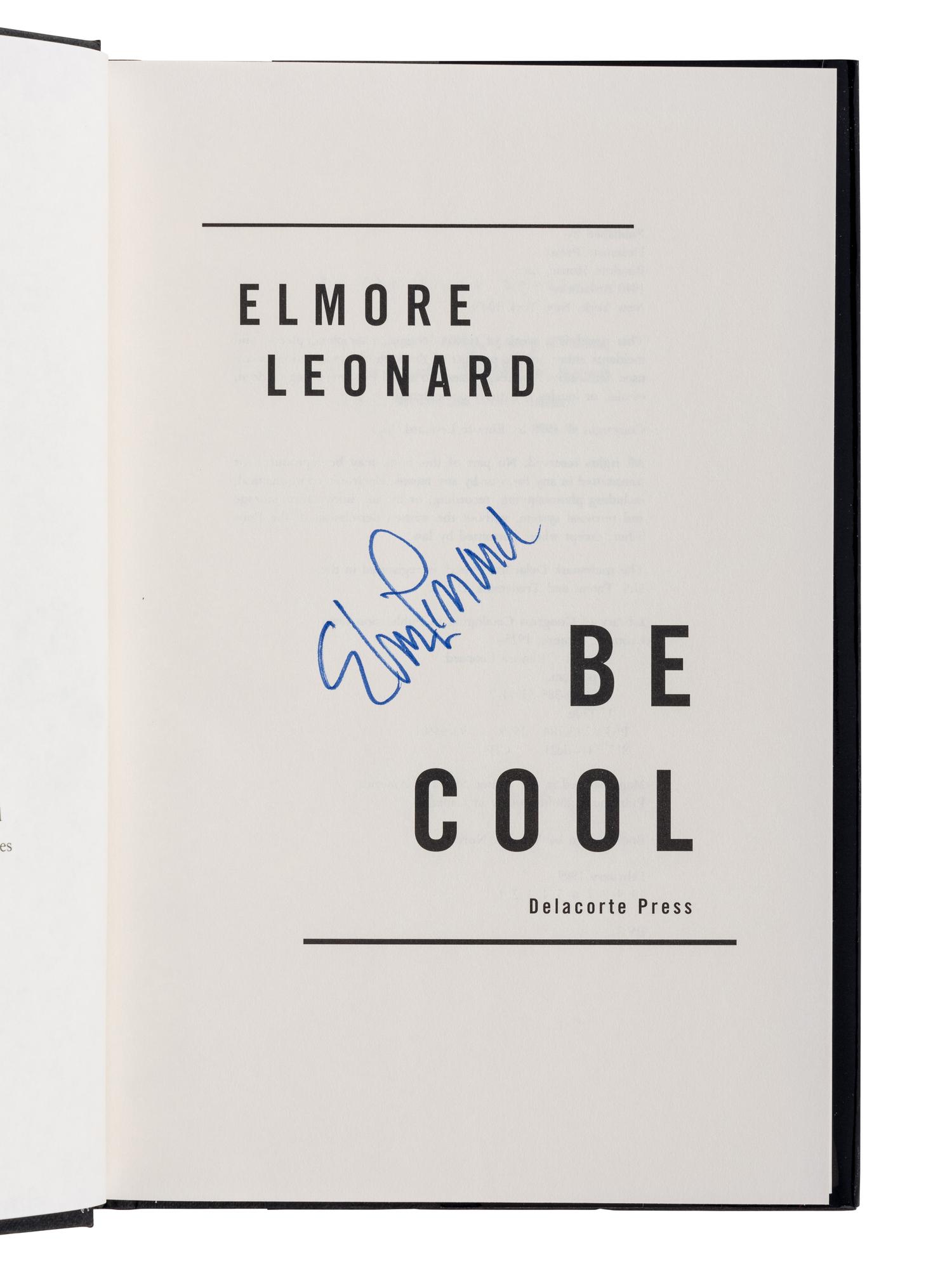 LEONARD, Elmore (1925-2013). A group of 11 FIRST EDITIONS of Leonard’s works later adapted into films, ALL SIGNED OR INSCRIBED, comprising: