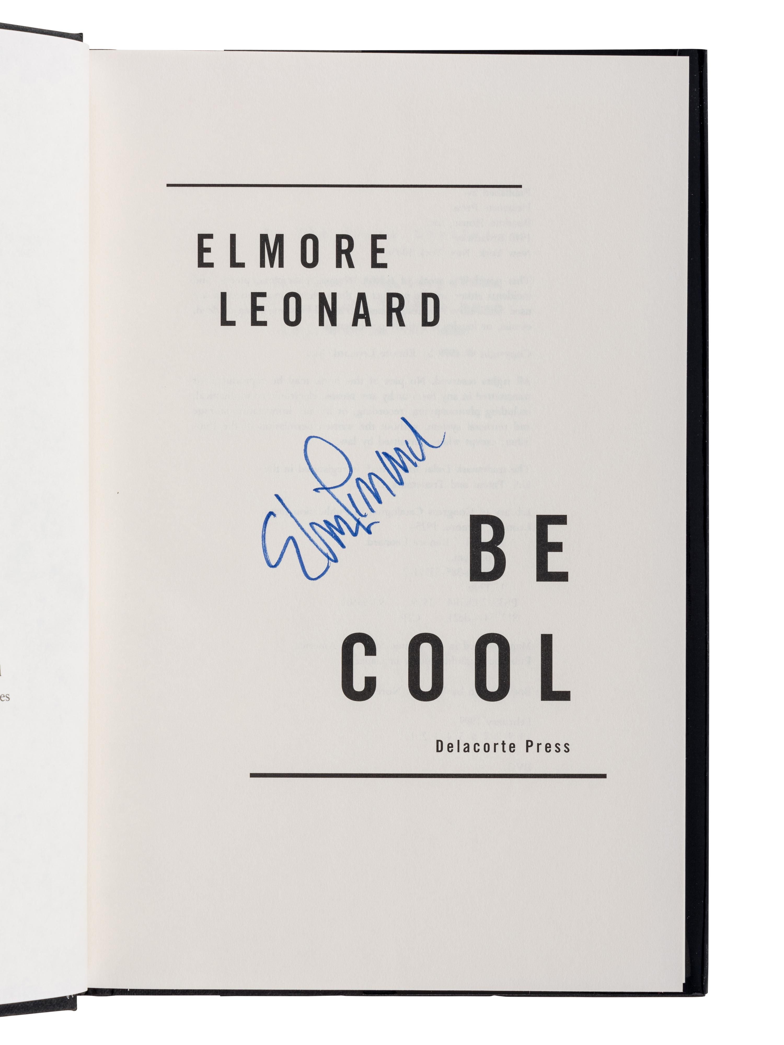 LEONARD, Elmore (1925-2013). A group of 11 FIRST EDITIONS of Leonard’s works later adapted into films, ALL SIGNED OR INSCRIBED, comprising: