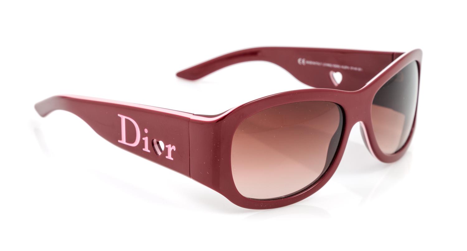 A Pair of Christian Dior Red Sunglasses,