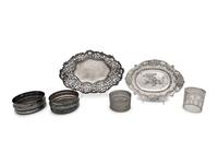 A Group of English and American Silver Table Articles