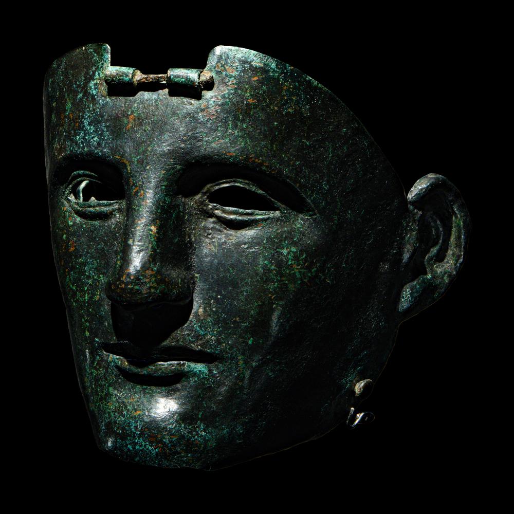 A Roman Bronze Parade Mask