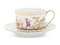 A Tiffany and Co. for Le Tallec Cirque Chinois Porcelain Dessert Service