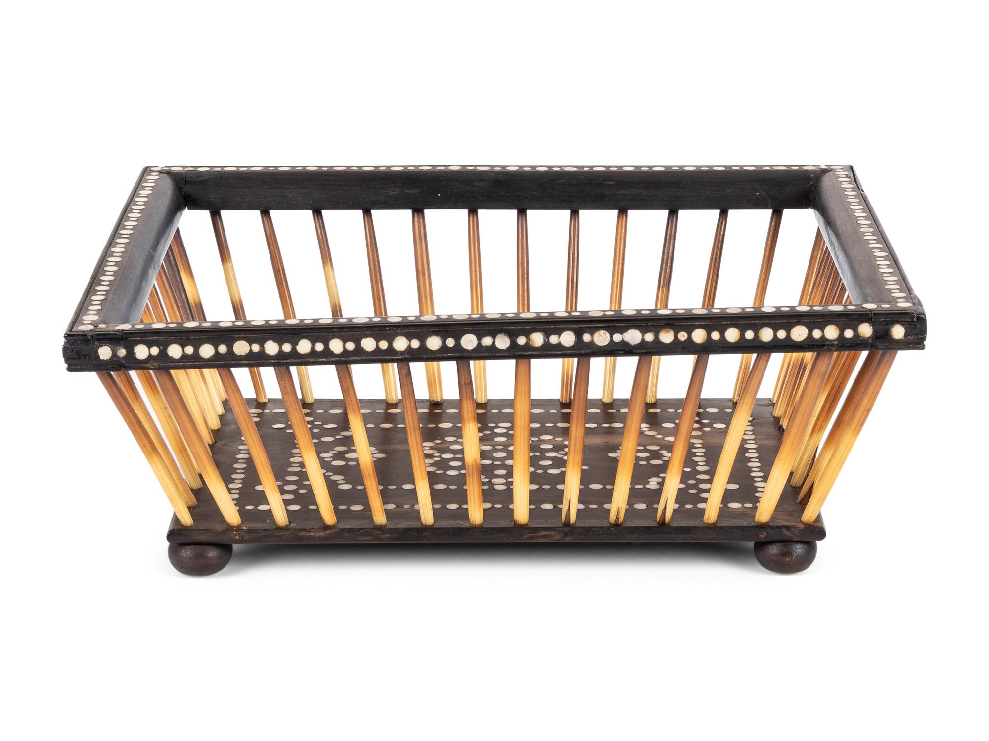 An Anglo-Indian Quill Basket