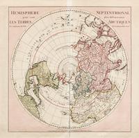 DELISLE, Guillaume (1675-1726). Hemisphere Septentrional pour voir plus Distinctement les Terres Arctiques . [Paris:] Covens and Mortier, ca 1730.