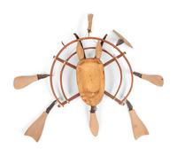 Nunivak Island Carved Wood Mask, Goat