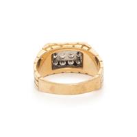 BICOLOR GOLD AND DIAMOND RING