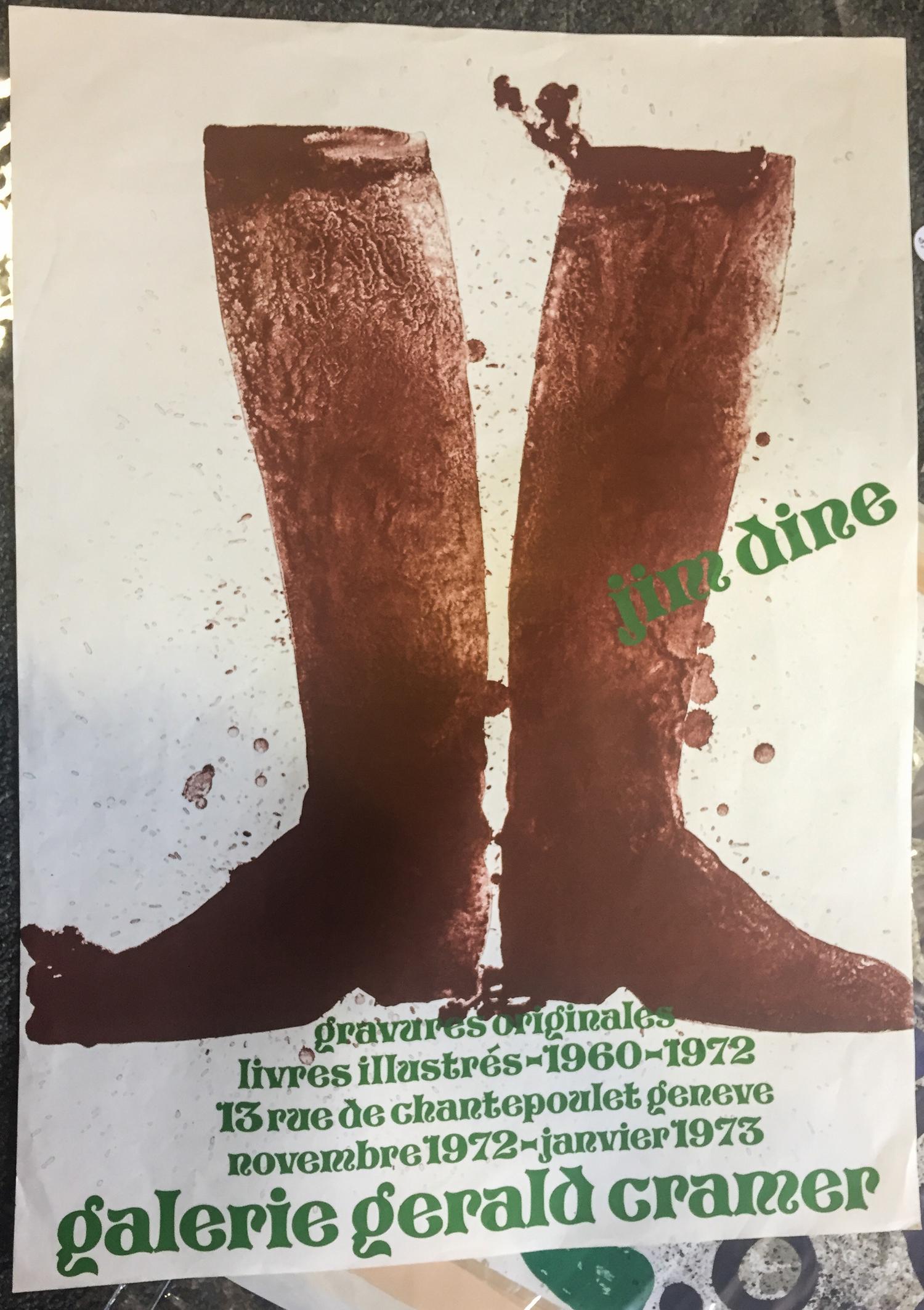 Jim Dine, (American, b. 1935), Boots Poster