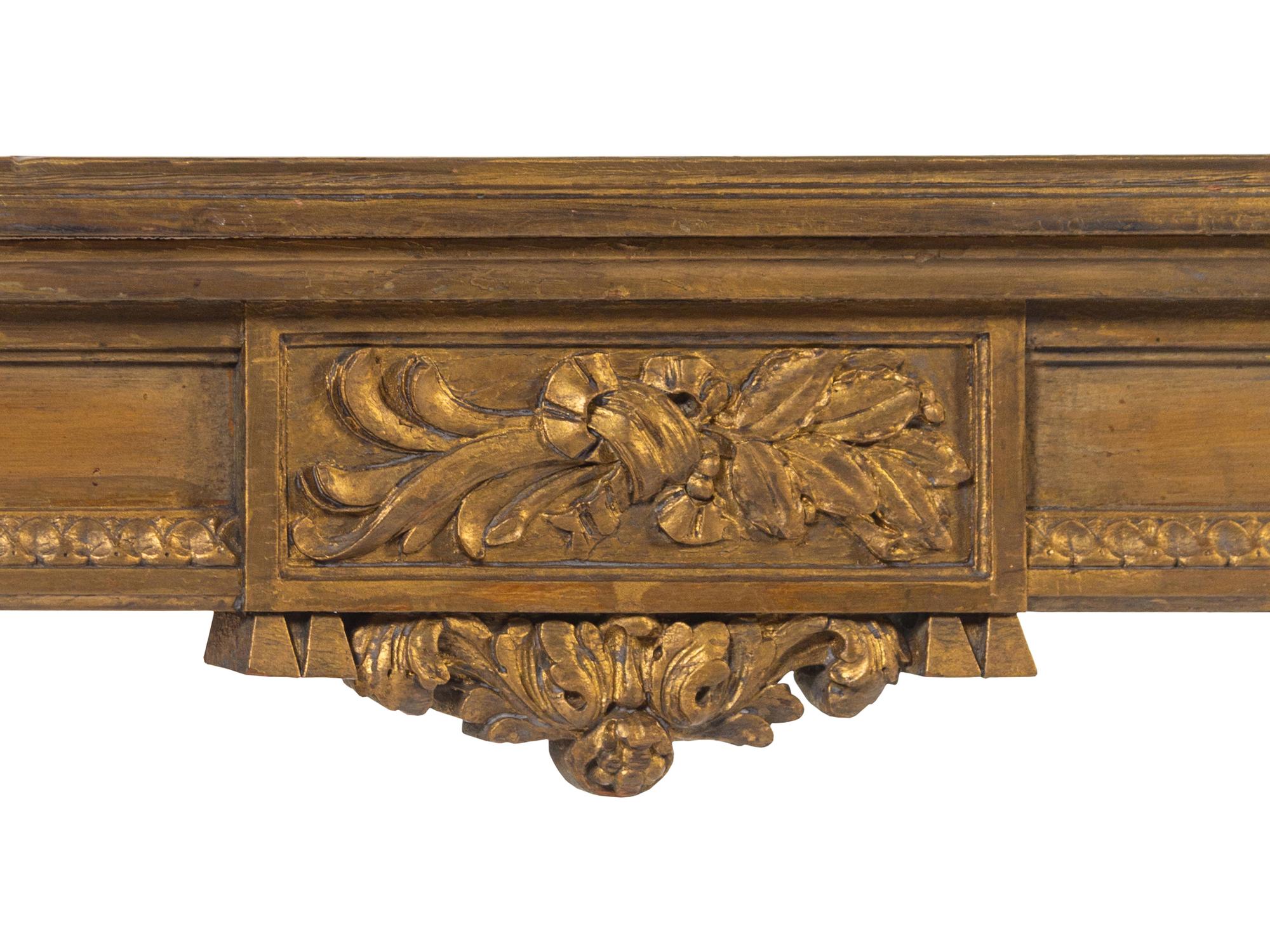 A Pair of Louis XVI Style Giltwood Console Tables