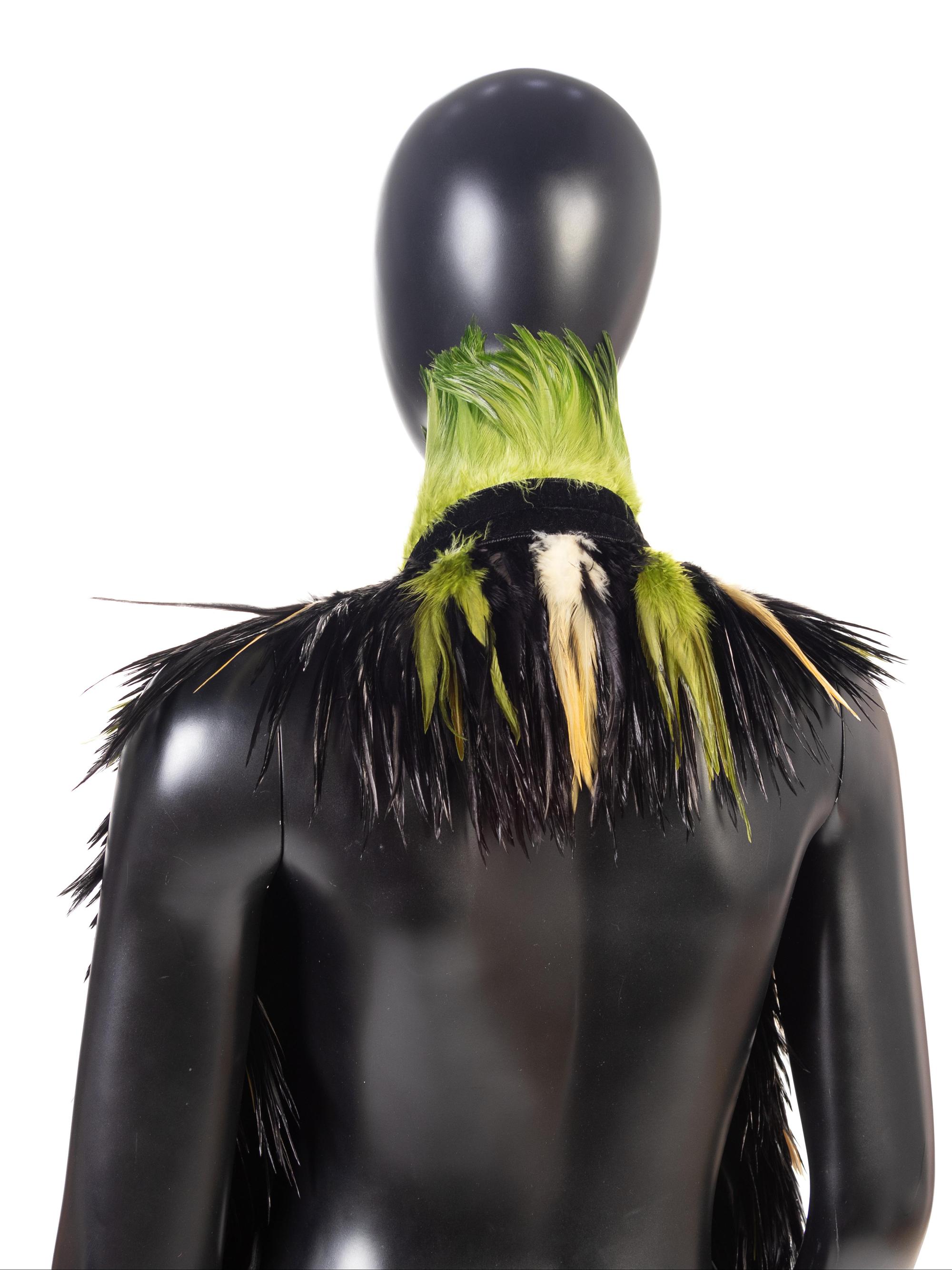 Three Kokin Hats Trimmed with Feathers, 1980-90s