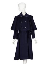 Yves Saint Laurent Rive Gauche, Wool Coat with Capelet