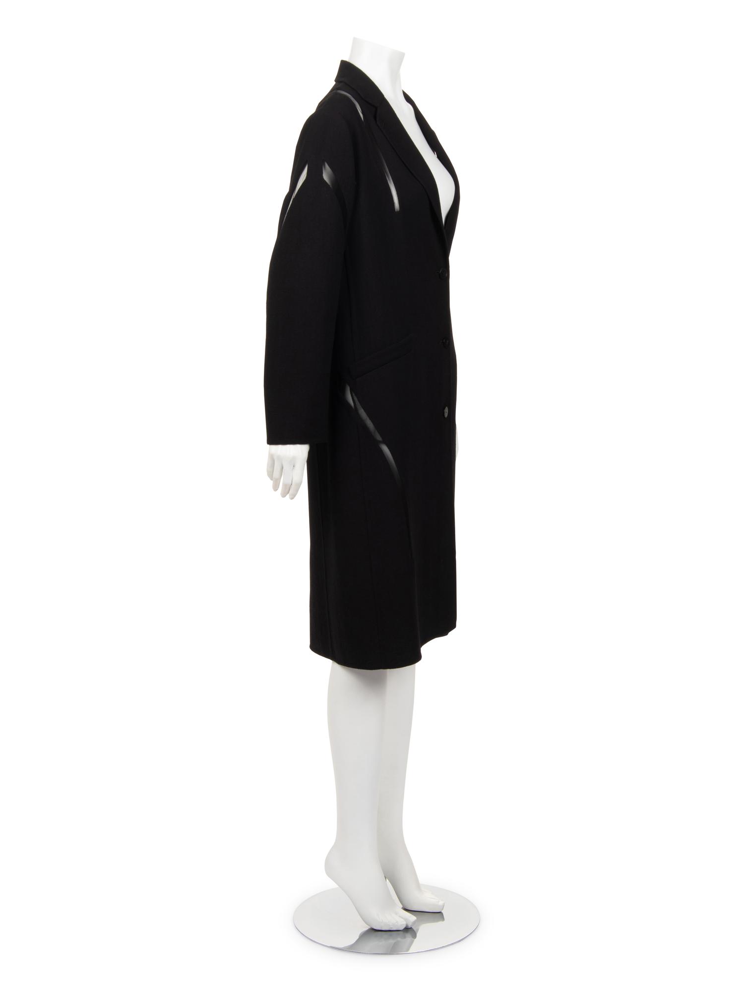 Ralph Rucci Wool Jacket with Silk Net Inserts, 2015