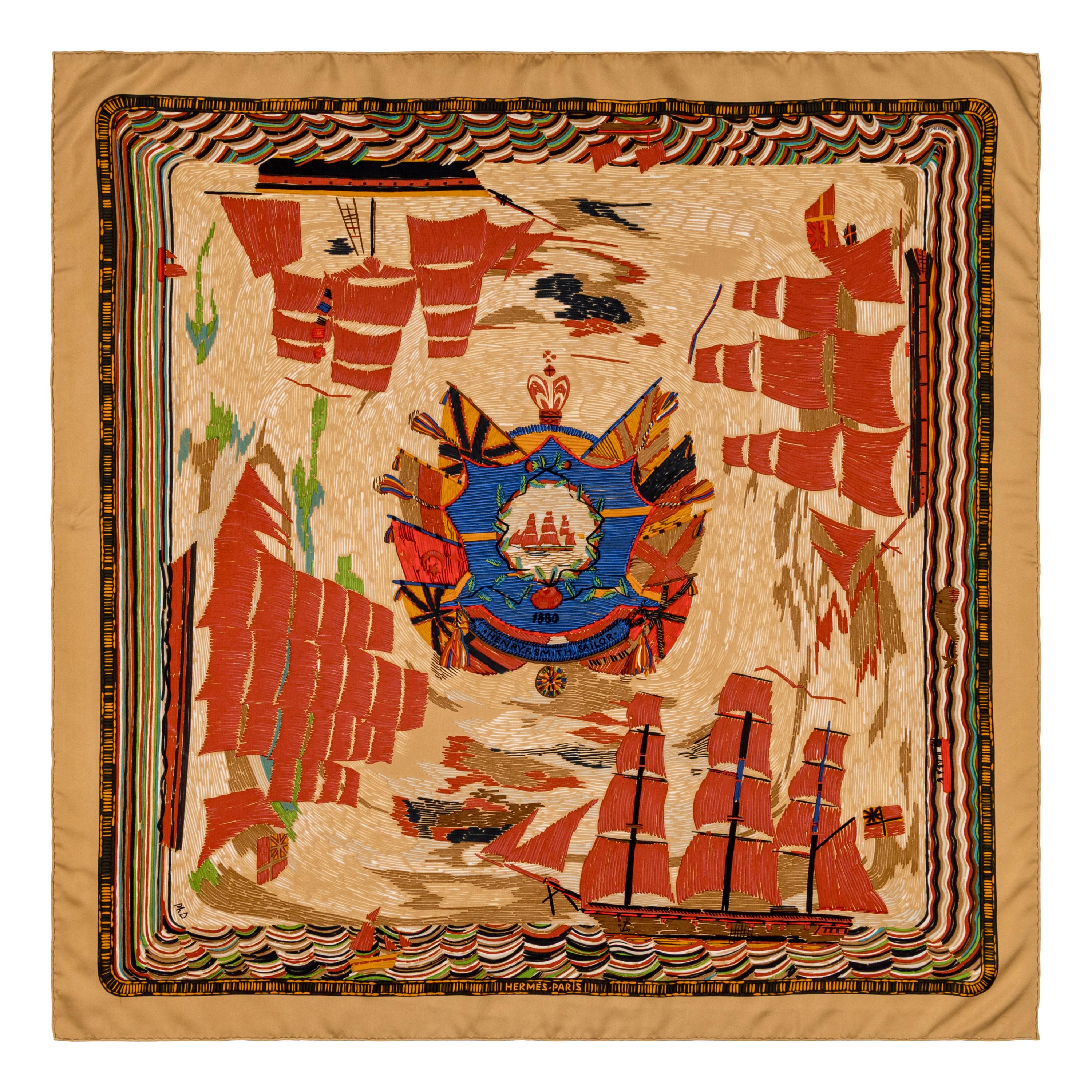 Hermès, Five Silk Scarves 90