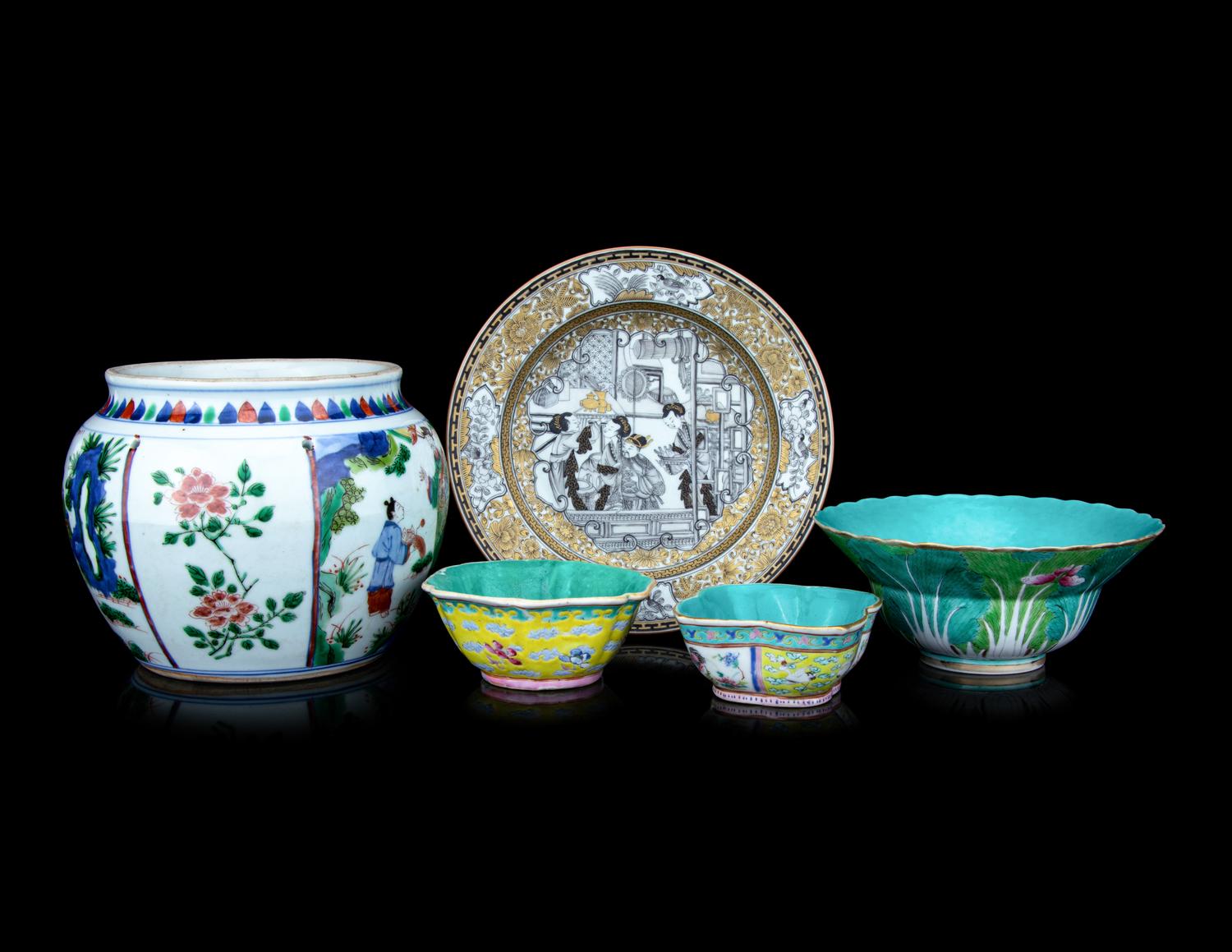 Five Chinese Porcelain Articles