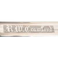 U.S. Model 1902 Presentation Saber of R. W. Crawford