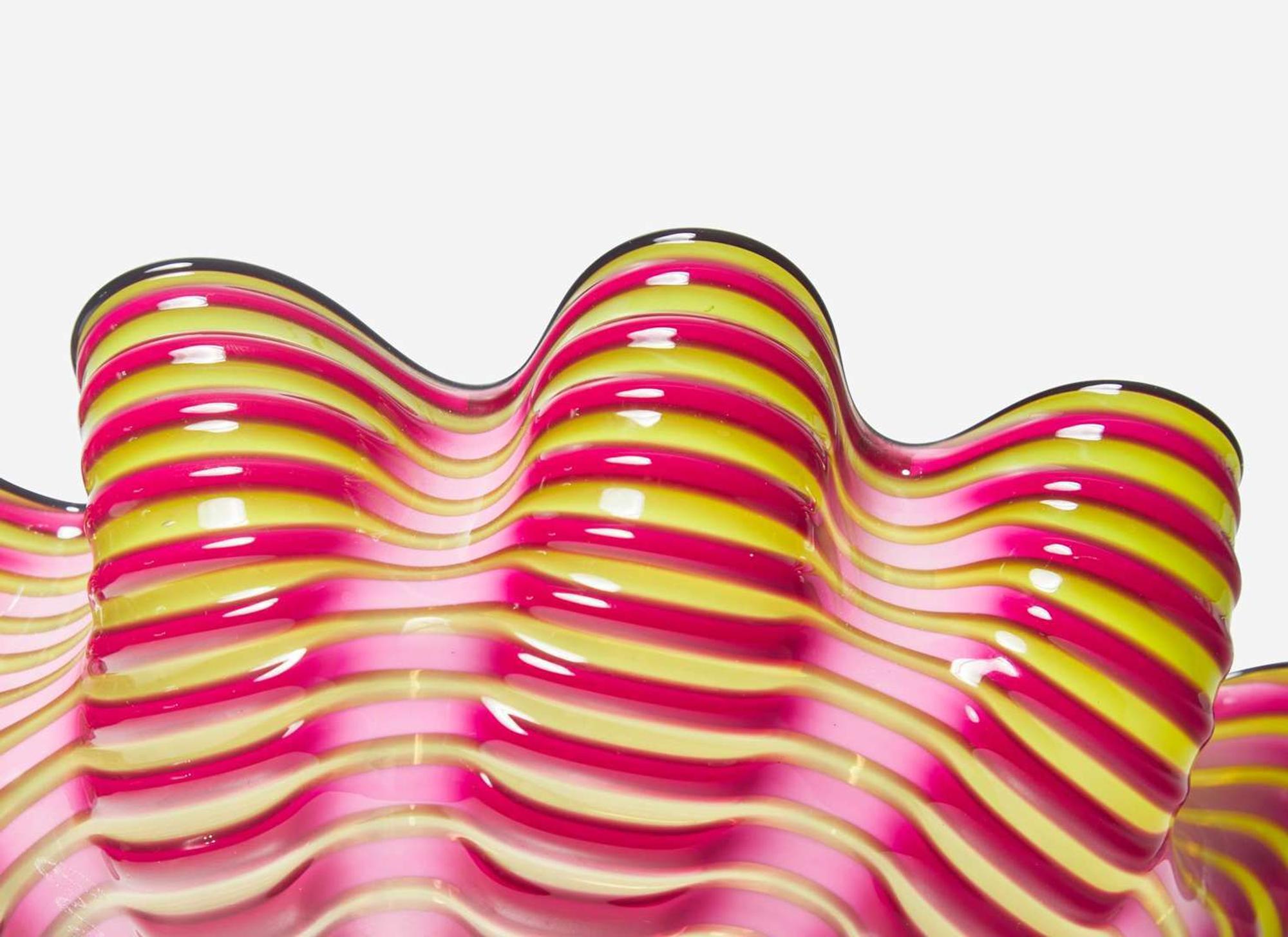Dale Chihuly, Royal Raspberry Seaform Pair, Portland Press Edition