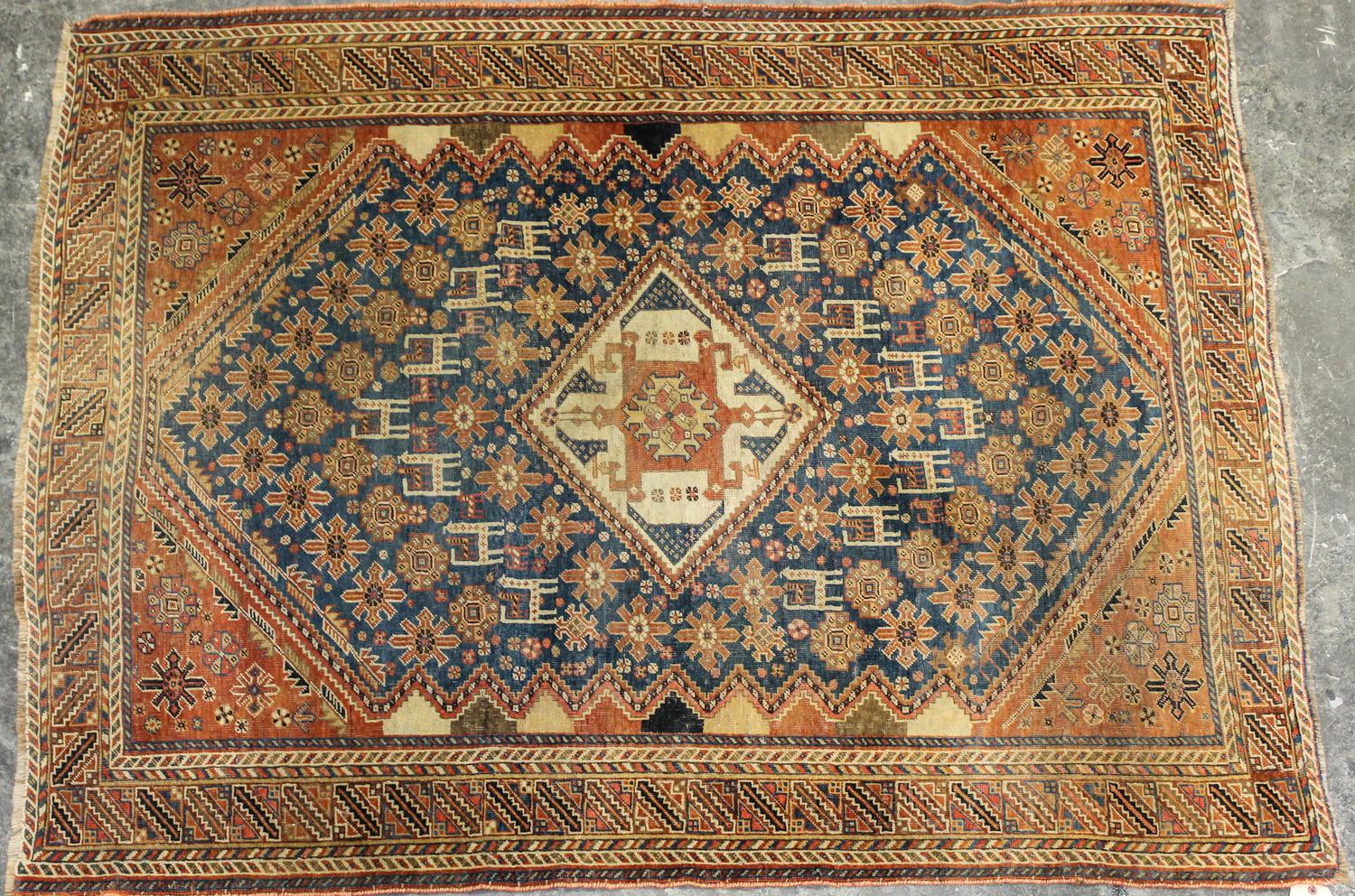 Two Northwestern Persian Wool Rugs Larger 6 feet x 4 feet 11 inches. — 19TH/20TH CENTURY