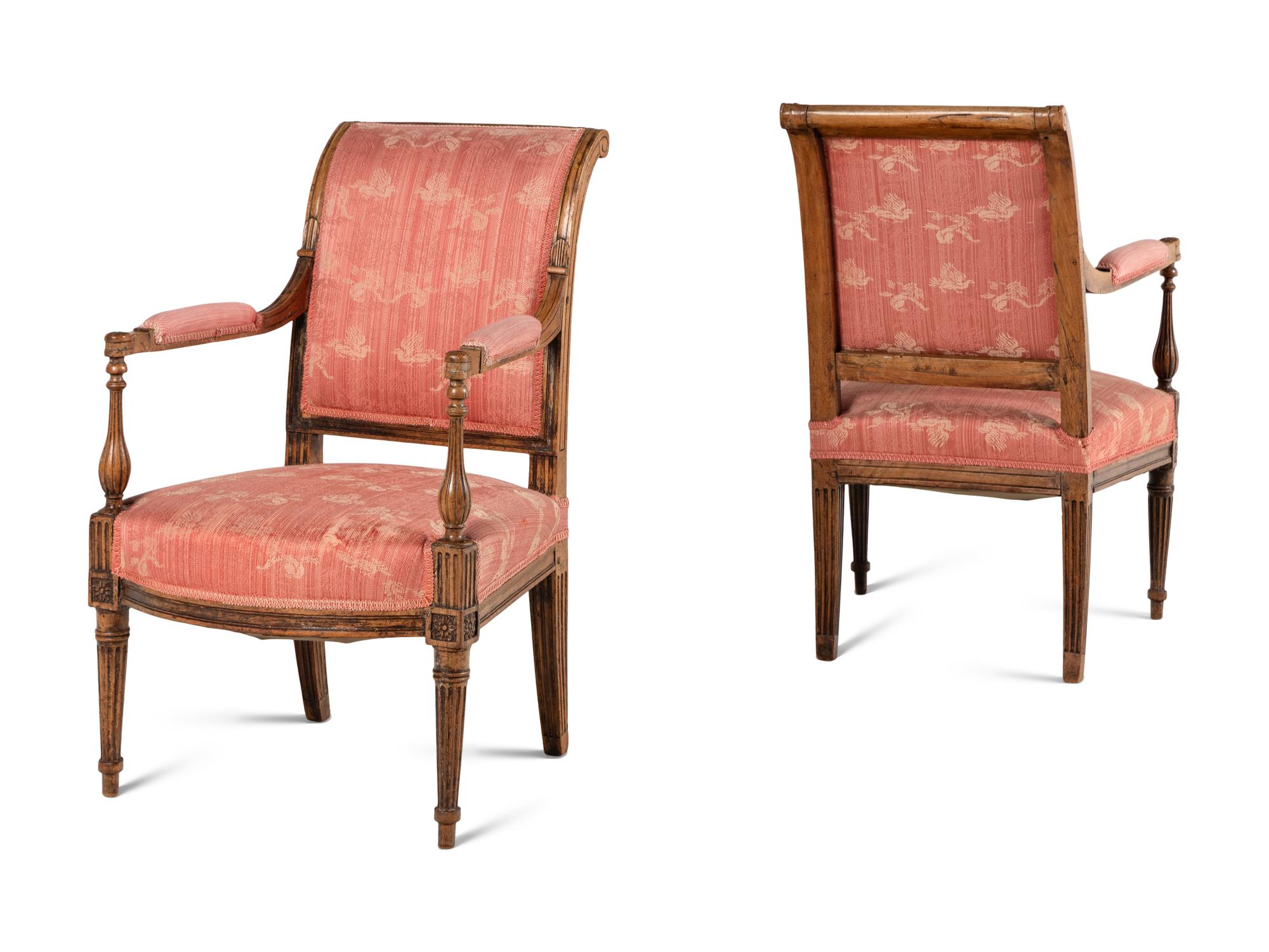 A Pair of Directoire Armchair