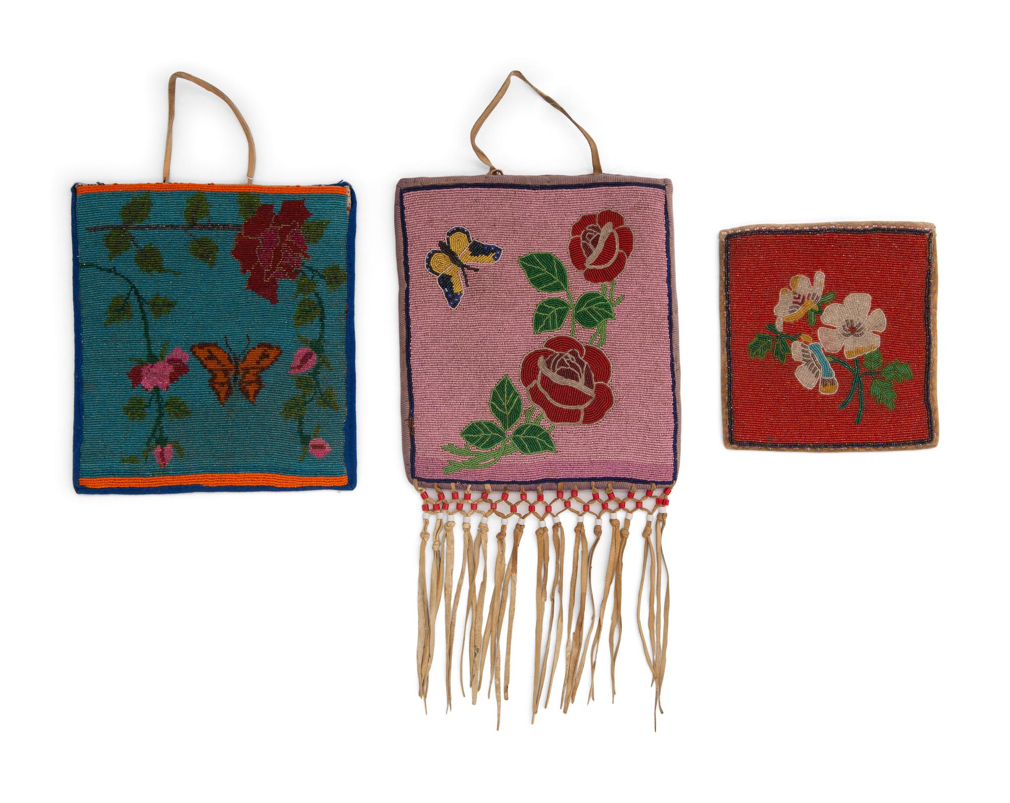 Plateau Beaded Flat Bags