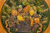 A Continental Majolica Plaque