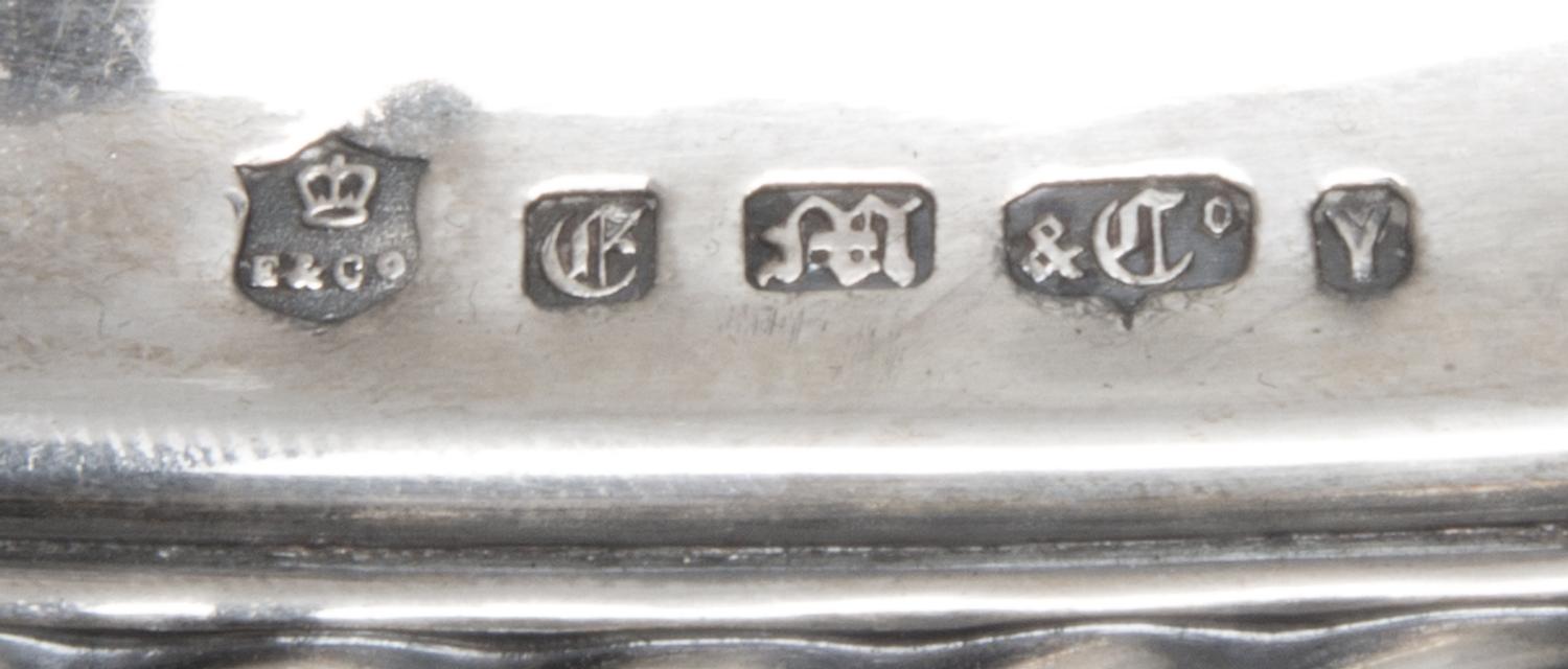 An English Silver-Plate Cloche and Tray, Elkington Silver Co., Birmingham, each of oval form, the handled tray centered with a crest fe