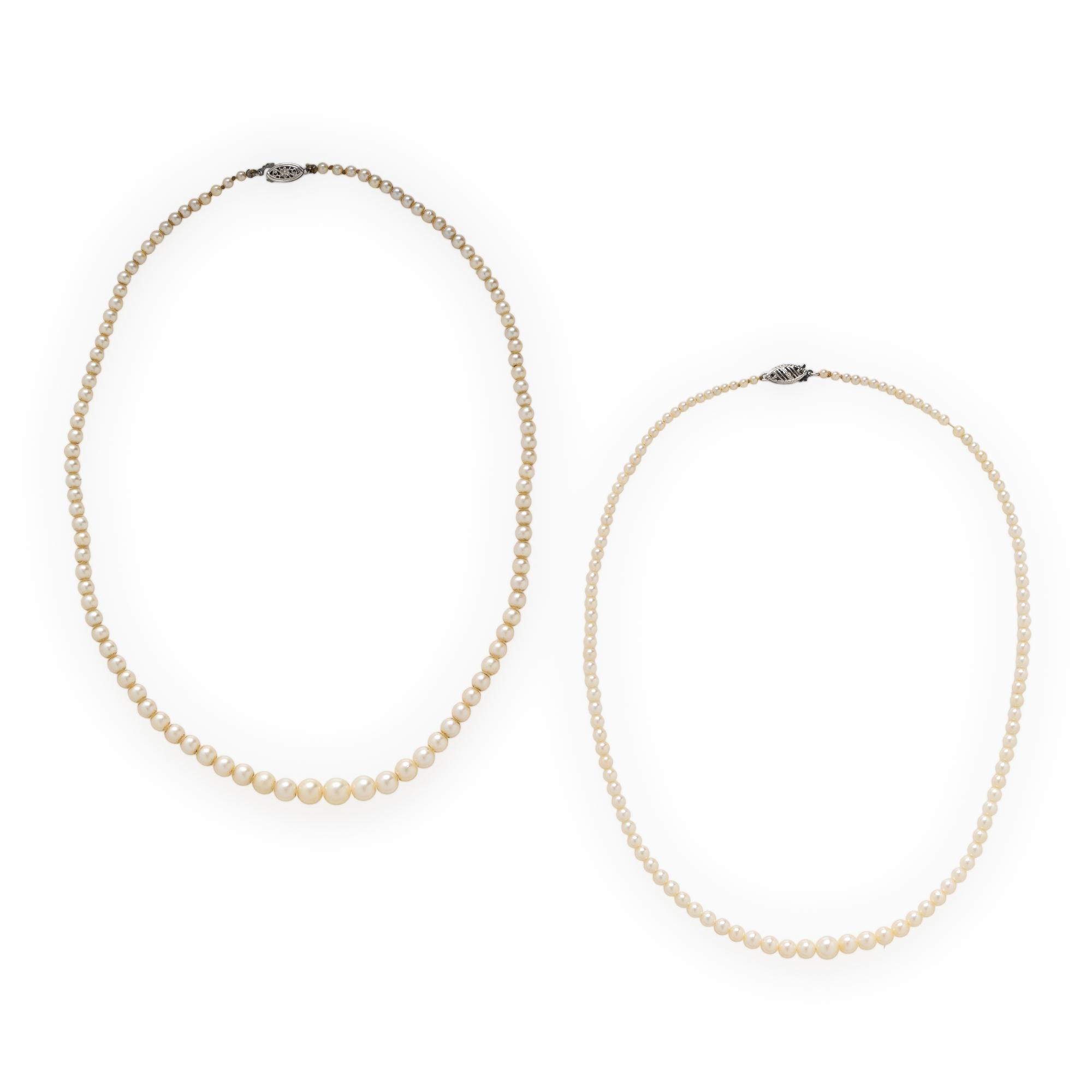 Two Cultured Pearl Necklaces